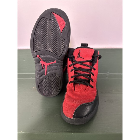 Nike Air Jordan 12 Retro 'Reverse Flu Game' 151186-602 Size 12C Kids - Picture 5 of 7